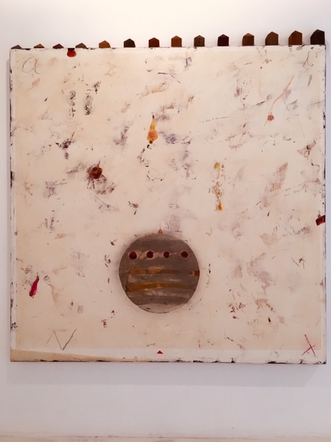 Miquel Mesquida - Invera Preteci, 2018. Mixed technique and collage on board, 115 x 188 cm. Gallery Aba Art Lab, Nit de L‘Art